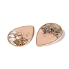 Brass & Epoxy Resin Pendants KK-Q082-03KCG-02-2