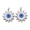 Brass Enamel Pendants KK-F821-50P-1