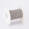 Tarnish Resistant 304 Stainless Steel Curb Chains CHS-F003-17P-A-3