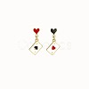 Alloy Enamel Clip-on Earrings FS-WG33BF3-02-2