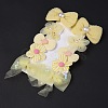 5 Pair 5 Style Bowknot & Flower Polyester Alligator Hair Clips PHAR-C012-01E-2