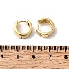 Brass Micro Pave Clear Cubic Zirconia Hoop Earrings EJEW-Z149-02G-5