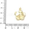 Brass Micro Pave Clear Cubic Zirconia Pendants CU-CBADD0C-03G-01-3