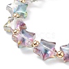 Glass Star Beaded Stretch Bracelet for Women BJEW-JB08273-6