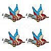 Bird Polyester Embroidery Iron on Appliques PATC-WH0008-35-1