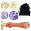 2Pcs 2 Styles Brass Stamp Heads DIY-CP0007-68A-1