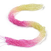 Transparent Glass Beads Strands GLAA-E036-07G-1