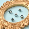 201 Stainless Steel Polymer Clay Rhinestone Inlaid Beads RB-YW0001-11D-2