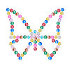 Baking Paint Crackle Glass Bead CCG-PH0002-8mm-02-7