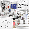 2Pcs ABS Plastic Pegboard Storage Clips AJEW-SP0004-60A-7