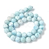 Natural Larimar Beads Strands G-B141-01-10mm-3