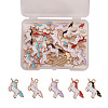 Alloy Enamel Pendants ENAM-CJ0001-41-3