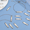 100Pcs 201 Stainless Steel Links/Connectors STAS-BBC0007-41-7