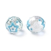 Transparent Glass Enamel Beads GLAA-G107-06A-3