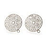 Brass Stud Earring Findings X-KK-S345-262-1