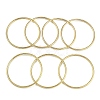 7Pcs Round Vacuum Plating PVD Vacuum Plating 201 Stainless Steel Bangles Sets for Women BJEW-F476-08G-02-3