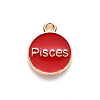 Alloy Enamel Pendants ENAM-S124-01B-07H-3