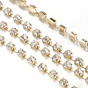 Brass Rhinestone Strass Chains CHC-T002-SS12-01C-3