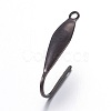 316 Surgical Stainless Steel Earring Hooks Ion Plating(IP) X-STAS-L211-10-B-1