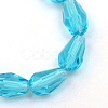 Transparent Glass Bead Strands X-GLAA-R168-8x11-01C-2
