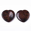 Natural Mahogany Obsidian Thumb Worry Stone G-N0325-01G-2