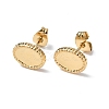 Ion Plating(IP) 304 Stainless Steel Stud Earring Findings STAS-F286-10G-1