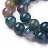 Natural Indian Agate Round Beads Strands G-N0120-06-10mm-3