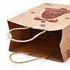 Christmas Theme Hot Stamping Rectangle Paper Bags CARB-F011-02C-5