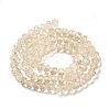 Transparent Baking Paint Glass Beads Strands DGLA-A034-T6mm-D02-2