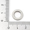 304 Stainless Steel Crystal Rhinestone Linking Rings STAS-Z082-01P-01-3