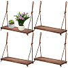 4Pcs Rectangle Wooden Hanging Stands for Plants ODIS-WA0001-15-1