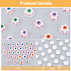 32Pcs 8 Styles Resin Craft Doll Eyes Cabochons DIY-FH0007-28-4
