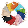 22Pcs 11 Colors Rectangle Cloth Packing Pouches ABAG-TA0001-87A-4