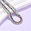 304 Stainless Steel Multi-strand Bracelets BJEW-C103-03P-2