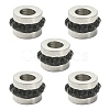 201 Stainless Steel Polymer Clay Rhinestone Inlaid Beads RB-YW0001-11B-1