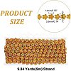 Plastic Beaded Trim Garland Strand FIND-WH0056-89-2