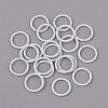 Spray Painted Iron Open Jump Rings X-IFIN-F149-B16-2