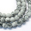 Baking Paint Glass Round Bead Strands X-DGLA-Q019-6mm-42-1