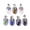Natural Mixed Stone Pendants G-F639-09-1