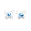 Evil Eye Glass Butterfly Beads G-P485-01A-2