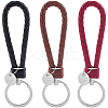 12Pcs 3 Colors PU Leather Knitting Keychains KEYC-CL0001-20A-6