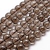 Natural Smoky Quartz Bead Strands G-G735-28-4mm-1