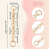 2Pcs Alloy with Acrylic Oval Link Purse Strap Extenders FIND-UN0003-17-3