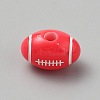 Opaque Acrylic European Beads SACR-CJC0001-34B-1