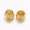 Brass Crimp Beads X-KK-L022-G-2