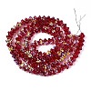 Electroplate Glass Beads Strands EGLA-T021-22B-1