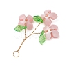 Plastic with Acrylic & Copper Wire Pendants PALLOY-JF03601-05-4