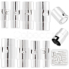 32Sets 4 Style Brass Locking Tube Magnetic Clasps KK-SC0002-88S-1