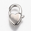 Non-Tarnish Polished 316 Surgical Stainless Steel Lobster Claw Clasps X-STAS-Z013-08P-1