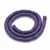 Handmade Polymer Clay Bead Strands CLAY-T002-6mm-39-2